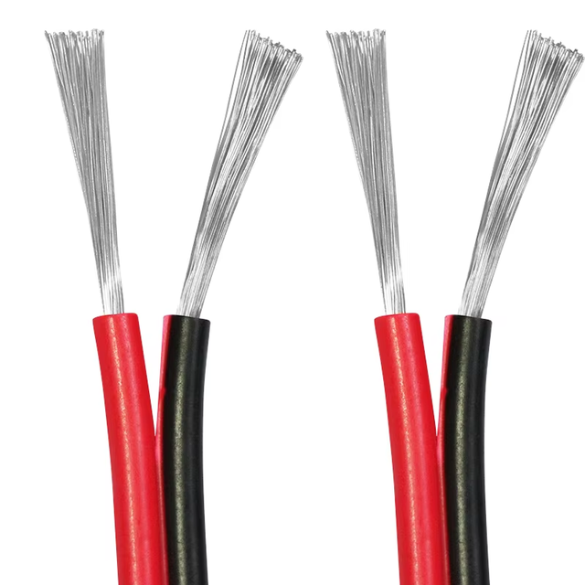 2468 28/26/24/22/20/18/16AWG Stranded Conductor Speaker Cable PVC Insulated Red Black Wire