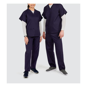 Nuevo juego de uniformes médicos tejidos antimicrobianos, uniformes de Hospital de 2 piezas, ropa de trabajo profesional suave y Flexible, ligero y duradero - Product Image 3