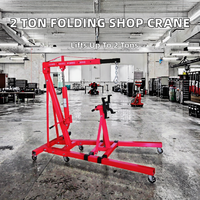 Grue de chantier hydraulique pliable de 2 tonnes pour levage de moteur de voiture et support moteur – Équipement automobile