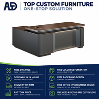 Bureaux de direction en MDF en forme de L avec armoire latérale, mobilier de bureau au design moderne pour les espaces de travail des entreprises
