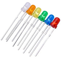 Vente en gros Trou traversant personnalisé Diode LED bicolore rouge jaune bleu blanc vert