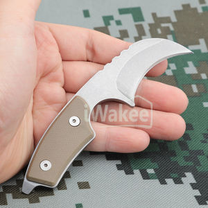 Yangjiang Iwakee Factory Bent Bushcraftサバイバルナイフミニネックナイフ、kydexシース付き - Product Image 5