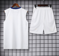 Ensemble de short et maillot de football sans manches pour jeunes, motif camouflage abstrait graffiti, séchage rapide, en polyester, personnalisable avec logo