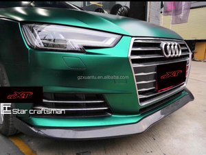 Labio de parachoques delantero de fibra de carbono <span class=keywords><strong>A4</strong></span> B9 para <span class=keywords><strong>Audi</strong></span> <span class=keywords><strong>A4</strong></span> S4 <span class=keywords><strong>Avant</strong></span> Front Shove Chin Spoiler Bodykit 17-18 Modelo base - Product Image 4