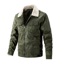Veste en cuir chamois polaire personnalisée Vestes pour hommes