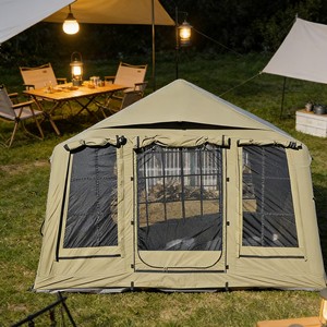 Tente gonflable familiale facile à installer, tente extérieure en PVC Oxford, résistante au vent et à l'eau pour le camping familial au Moyen-Orient - Product Image 2