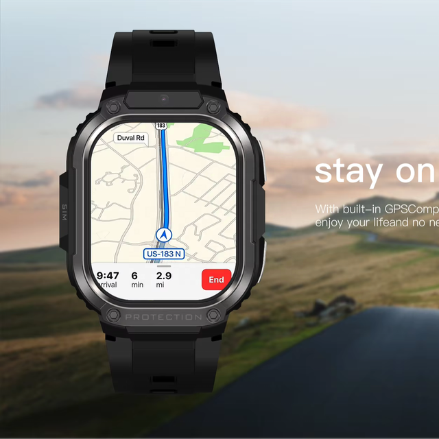 IP68 Sim Smartwatch Manufacturer Fashion Design Multifunction Reloj Smart Watch Gps Screen Touch Sport Watches Student Video