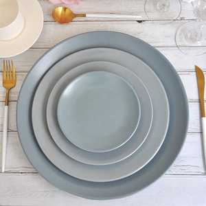 Impreso personalizado mano bien comedor <span class=keywords><strong>de</strong></span> cristal grueso <span class=keywords><strong>gres</strong></span> <span class=keywords><strong>platos</strong></span> <span class=keywords><strong>de</strong></span> cena <span class=keywords><strong>de</strong></span> boda decorativa - Product Image 3