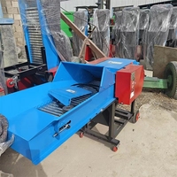 Nouvelle Machine à Hacher le Fourrage Portable à Basse Tension 220V, Équipement de Découpe Humide et Sèche pour Petits Bétail et Exploitations Ovinas