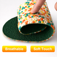 Semelles intérieures confortables en ETPU double couche, surface en tissu maillé, couche inférieure en PU, haute résilience, respirantes, anti-transpiration, unisexe pour