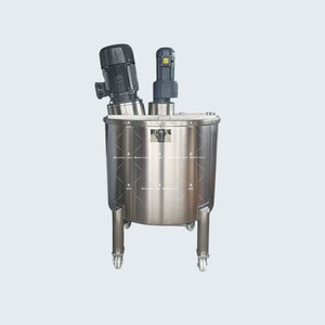 Mélangeur chauffant pour aliments et huiles en acier, machine à fabriquer de la gelée, équipement de mélange industriel avec enveloppe chauffante, fabricant de savon, fûts en acier avec mélangeur - Product Image 1