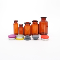 Ampoule médicale en verre ambré transparent de haute qualité 3 ml 4 ml 5 ml 10 ml 15 ml 20 ml 30 ml, flacon en verre brun, flacon pulvérisateur en caoutchouc