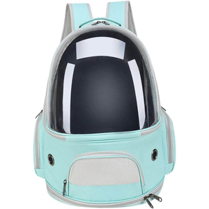 Transparent Modern Waterproof Cat Backpack <b>Pet</b> <b>Carrier</b> with Zipper Closure Oxford Material 15kg Capacity for Outdoor Travel - Product Image 5