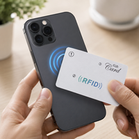 Carte RFID NFC en PVC personnalisée avec puce NTAG213 13,56 MHz, carte intelligente sans contact étanche, OEM