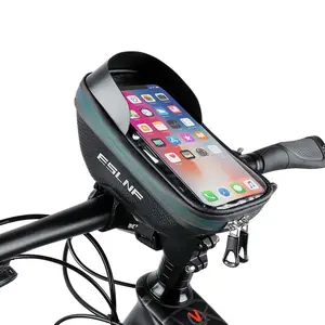 Borsa personalizzata per telefono bici borsa per manubrio per bicicletta borsa impermeabile per manubrio ciclismo