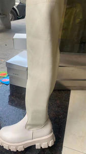 Plateau-Stiefel Winter Overknee-Stiefel Oberschenkelhohe Winterstiefel - Product Image 2