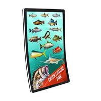 Arcade Gaming Display 3M 3840*2160 Monitor LCD táctil LDZ Full Red 43 pulgadas Pantalla curva Monitores Lcd con luz LED
