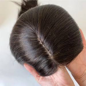 <span class=keywords><strong>Peluca</strong></span> de Cabello Remy Brasileño con Base de Encaje Completo, Cabello de Alta Calidad al por Mayor, Largo, 130% de Densidad, para Pacientes con Alopecia - Product Image 3