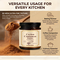Vitahealthy – Fournisseur OEM/ODM – Bouteille de 100g de poudre de cannelle de Ceylan pour complément alimentaire, riche en arôme naturel