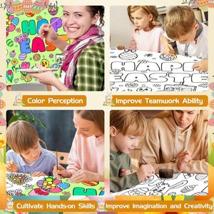 PAFU giochi <span class=keywords><strong>di</strong></span> Pasqua attività gigantesca felice pasqua colorazione tovaglia Poster - Product Image 2