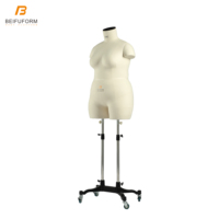Beifuform US grande taille 20 courbée grande taille demi-corps couture Mannequin torse complet factice pour la couture soutien forme de robe personnalisée