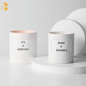 <span class=keywords><strong>D</strong></span>écoration de maison de marque privée faite à la main à longue combustion vide bougie récipient bougie en cire de soja naturelle pot en céramique de luxe - Product Image 1