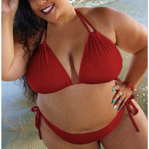 2023 Trong Kho Sexy Chất Lượng Cao Hi Cắt Rắn Màu Sắc Mặc Bikini Phụ Nữ Đơn Giản Hai Mảnh Áo Tắm Đồ Bơi Đồ Bơi Beachwear Bikini - Product Image 5