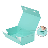Boîte cadeau pliable avec logo personnalisé pour petites entreprises, boîte d'emballage en papier pliable magnétique de luxe