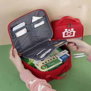 Trousse de premiers secours portable grande capacité en tissu Oxford pour extérieur, sac à herbes domestique, outils d'urgence pour étudiants, modèle Mairun 406 (USA) - Product Image 4
