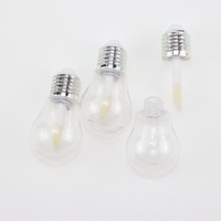 Contenants en plastique pour gloss à lèvres, forme d'ampoule mignonne, 9 ml, emballage cosmétique vide, couleur personnalisable, vente en gros