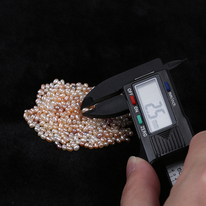 Perla de agua dulce suelta Natural, Perla de <span class=keywords><strong>Color</strong></span> mezclado con forma de arroz y Perla de 2,5-3mm, gran oferta - Product Image 4