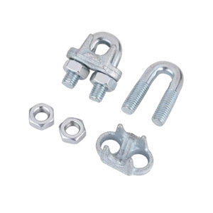 ตัวหนีบลวดเหล็กอ่อนขนาด 10 มม. ชุบสังกะสี สำหรับงานรอกสลิงอุตสาหกรรมหนัก - Product Image 2