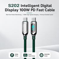 Kabel Pengisian Cepat USB-C 100W Grosir, Kabel Ponsel Kepang Nilon, Kabel Pengisian Universal