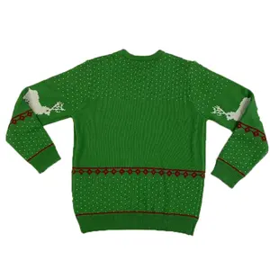 Custom FNJIA suéter de Navidad de los hombres de punto Jacquard Jumper Navidad Jumpers feo suéter de Navidad suéteres de los hombres