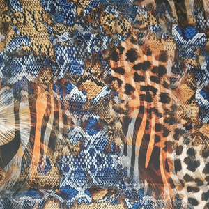 Tissu Georgette en mousseline de soie satin polyester imprimé de haute qualité - Product Image 1