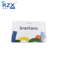 Carte d'identité d'exposition de taille/conception personnalisable avec trou 3*15mm Badges d'événement Carte d'identité de passe VIP