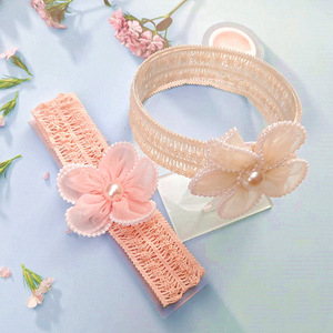 2024 Venta caliente princesa encaje corona flor lazos chico recién nacido diadema bebé diadema <span class=keywords><strong>para</strong></span> niña flor turbante bebé accesorios <span class=keywords><strong>para</strong></span> el cabello - Product Image 6