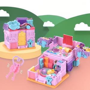 Casa de Muñecas de Juguete para Niñas, Modelo de Castillo de Princesa, Villa, Casa de Juegos, Juego de Mini Juguetes Sorpresa - Product Image 1