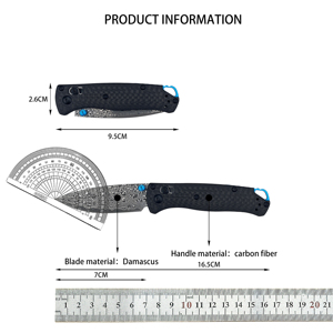 Oferta Especial: Navaja Plegable Benchmade 535-3 Bugout, Acero de Damasco, Mango de Fibra de Carbono, Envío Rápido desde EE. UU., Navaja de Bolsillo EDC para Exteriores - Product Image 6