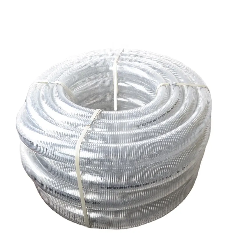 PVC Steel Wire Hose Light Duty Dust Collector Pipe Hose Collection Manufacture Spiral Steel Wire Reinforced