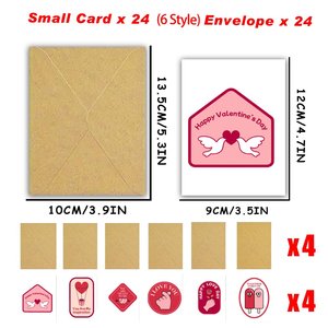 Carte de vœux personnalisée pour la Saint-Valentin, thème colombe et cœur, cartes de joyeux anniversaire, carte de vœux personnalisée pour message personnalisé |   Lui Elle - Product Image 3