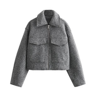 2025 otoño estilo europeo y americano INS nuevo elegante para <span class=keywords><strong>Amazon</strong></span> Chaqueta corta informal para <span class=keywords><strong>mujer</strong></span> 3046273 - Product Image 2