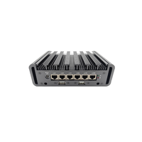Mini PC LS01 2.5G 6 LAN Pfsense Quad Core N100 sans ventilateur en alliage d'aluminium, pare-feu, routeur, serveur d'entreprise domestique DDR5