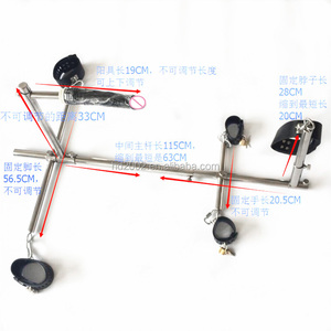 Fetish <span class=keywords><strong>bdsm</strong></span> bondage scaffale in acciaio inossidabile dildo in pelle giocattoli del pene - Product Image 3