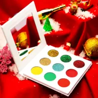Benutzer definierte DIY Kosmetik High Pigment 9 Farben Private Label Augen Make-up Palette Lidschatten