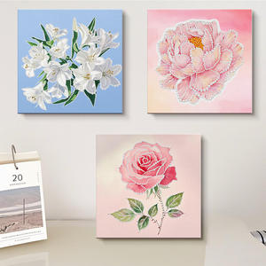 Kit de Materiales para Pintura de Perlas DIY, Pintura Decorativa, Pintura de Perlas con Adhesivos de Girasol para Sala de Estar - Product Image 4