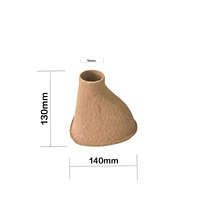 Coupe de coulée en fibre céramique légère, coupe de coulée réfractaire pour utilisation en fonderie