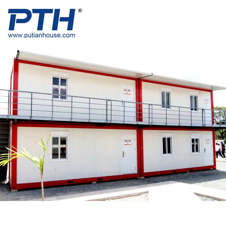 Casas de construcción prefabricadas para sitio de construcción, contenedor modular de 20 pies, casa utilizada para trabajo, vivienda