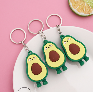 Aguacate PVC Keychain 3D Fruit Avocado Keyring Key Bag Car Pendants Promotional Gifts - Product Image 6