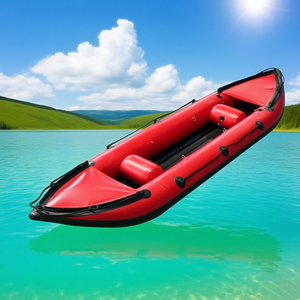 Hot Sale PVC Inflatable Kayak for Fishing 2 Person with <strong>Paddle</strong>, Portable <strong>Pontoon</strong> Boat for Outdoor Recreation, Anti Puncture - Product Image 6